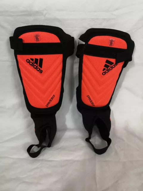 Adidas Shin Soccer Pads Predator Orange Size Large NWOT