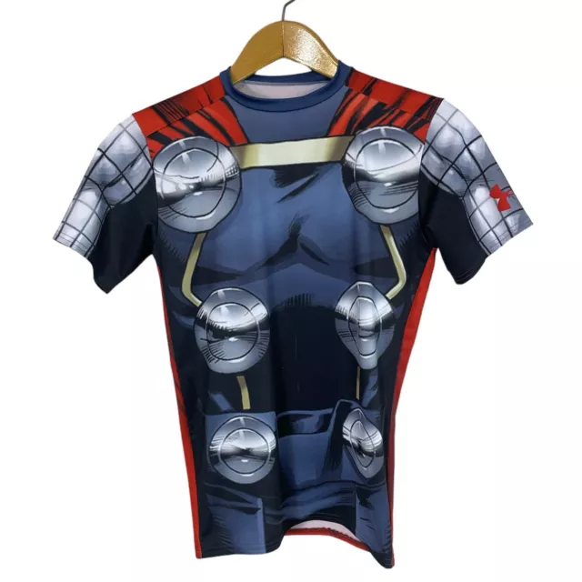 Under Armour  Marvel Thor Compression Shirt HeatGear Mens Large L Short Sleeve