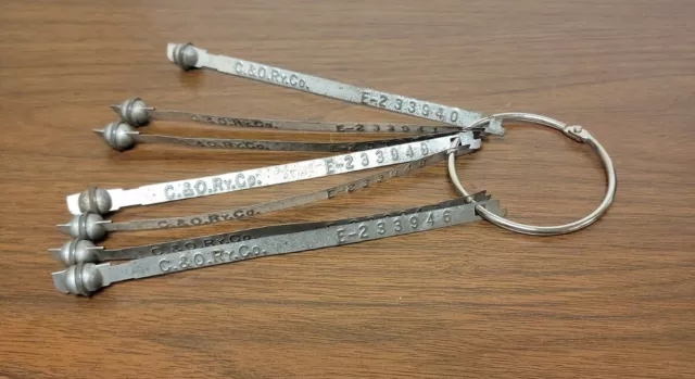 7 Vintage Chesapeake & Ohio Railway Railroad C&O Boxcar Door Seals – Unused