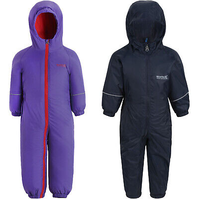 Regatta Kids Childrens Splosh III Outdoor Thermal Waterproof Rain Puddle Suit