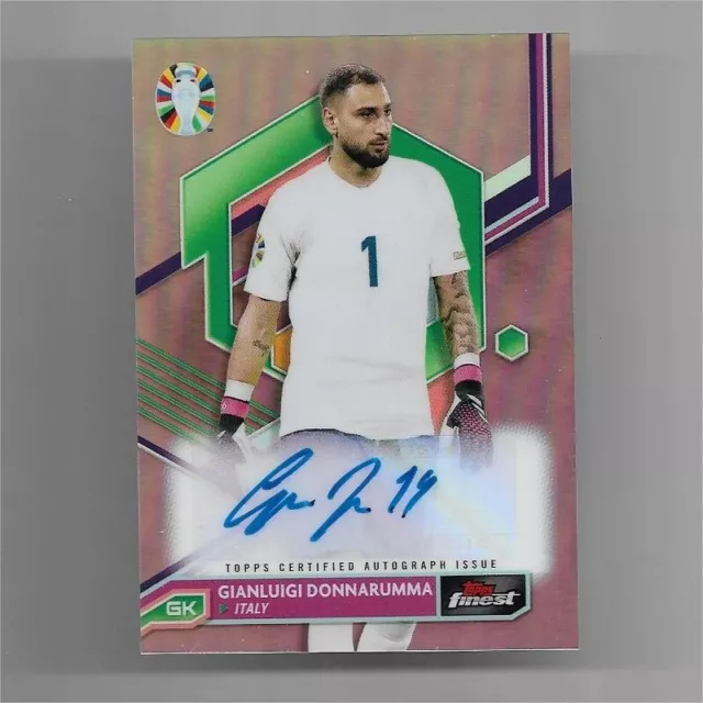 2023 TOPPS FINEST Road To UEFA EURO 2024 Auto Card Gianluigi