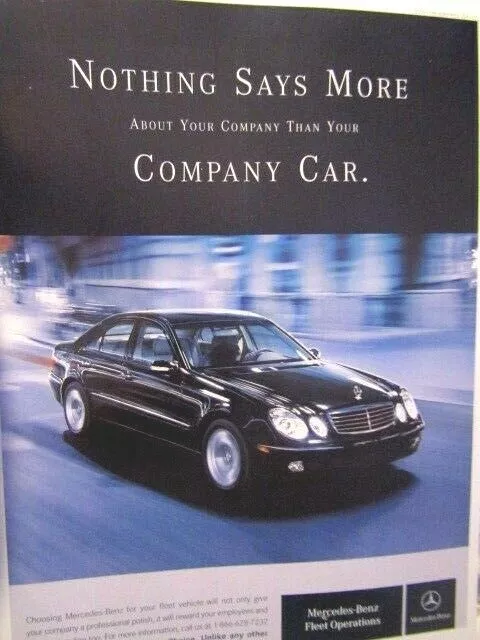2006 Mercedes Benz E 350 Nothing Says More  Original Print Ad-8.5 x 11"