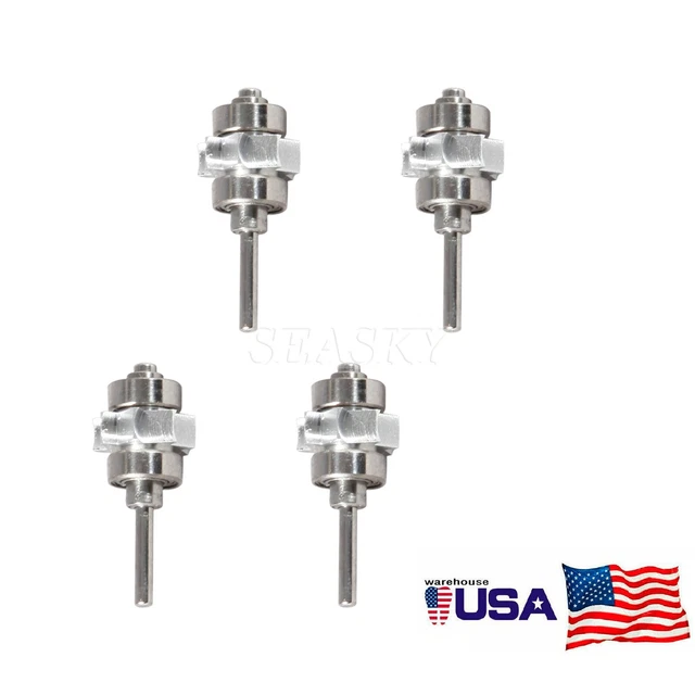 4x Dental cartridge fit Fiber Optic LED Light turbine handpiece YB6 in USA