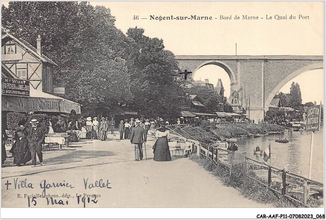 CAR-AAFP11-94-0965 - NOGENT-SUR-MARNE - bord de marne - le quai du por