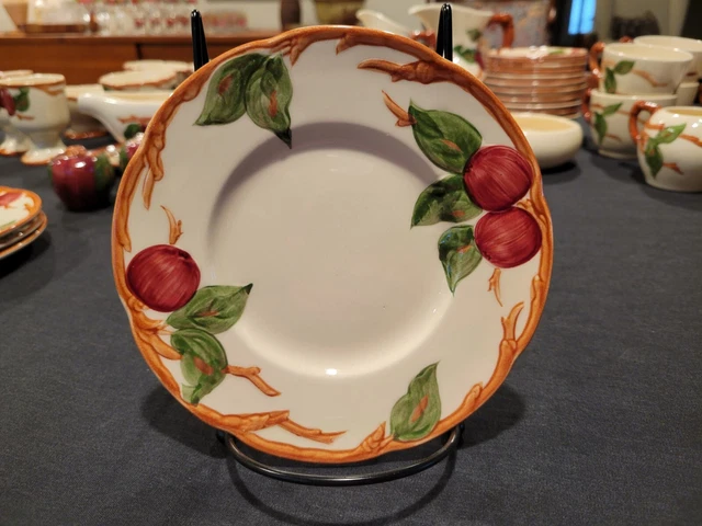 Franciscan Apple Bread and Butter Plate - GMcB Half Moon Backstamp - EUC