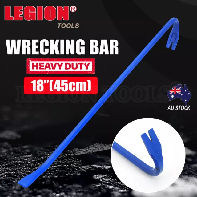 18" Heavy Duty Wrecking Pinch Bar Crow Bar Ripping Bar Brick Tile Nail Crowbar