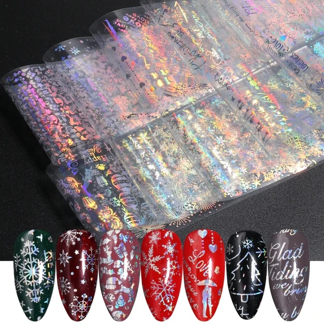WEIHNACHTEN Nagelfolien Sets / Nageltransferfolie / Aufkleber / Aufkleber 3D 2