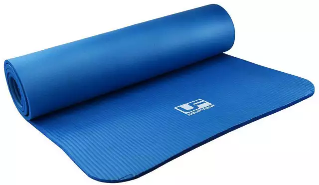 Urban Fitness NBR Yoga Mat Pilates Sports Fitness Workout Lightweight - Blue