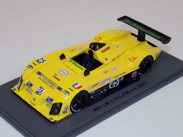 Spark Models 1/43 WR LM V6 #25 Le Mans 2003 LMP-02 Yellow Peugeot Boxed # SCWR15