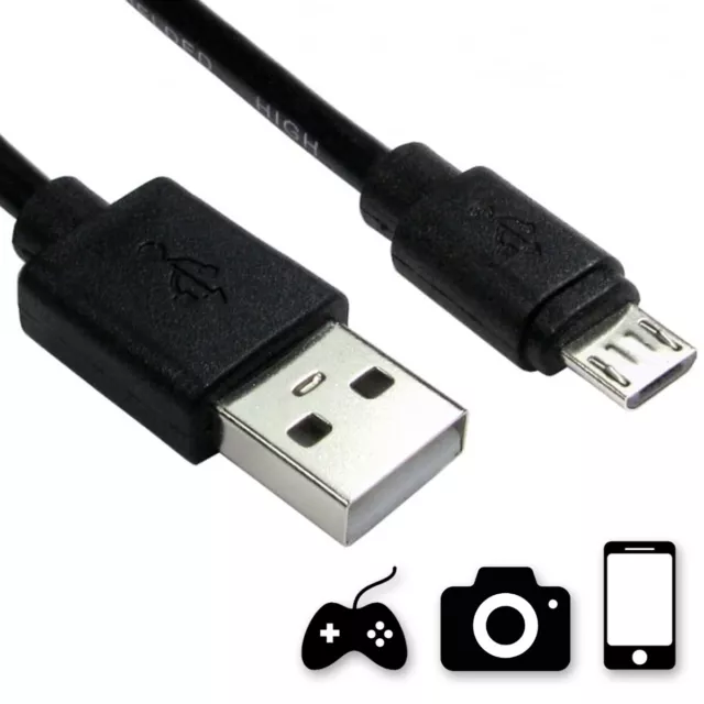 USB 2.0 TYPE A TO MICRO B CABLES Mobile Phone Camera Data Transfer CHOOSE LENGTH