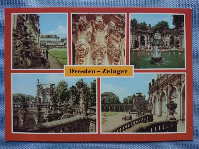 Ancienne Carte Postale Ak Dresden Saxe Zwinger Nymphenbad Wallpavillon