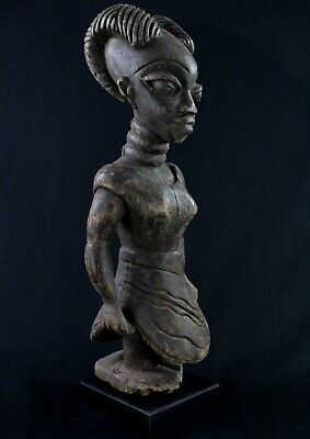 Art Africain Tribal - Grande Statue Yoruba sur Socle - Collectible Item - 60 Cms