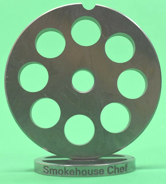 #22 x 5/8" Meat Grinder Plate disc STAINLESS STEEL fits Adcraft Weston Choprite