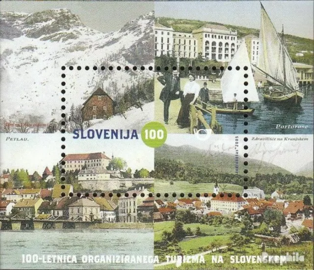 Eslovenia Bloque 22 (edición completa) usado 2005 100 años turismo