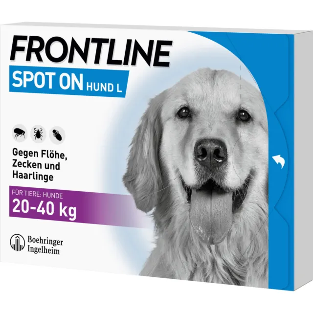 FRONTLINE Spot on Hund L 20-40 kg Pipetten, 3 St. Ampullen 662899 2