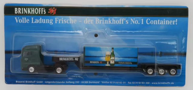 Grell Ho 1/87 Camion Remorque Truck Trailer Man Tga Container  Biere Brinkhoff's