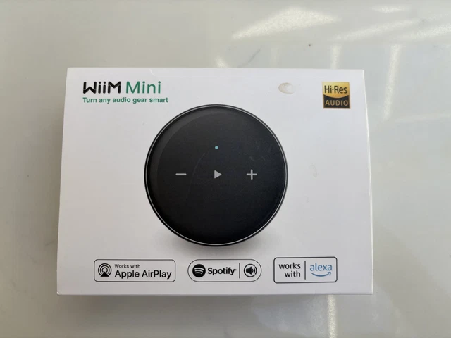 WiiM Mini Streamer AirPlay 2 Audio Wireless, Stereo MultiRoom