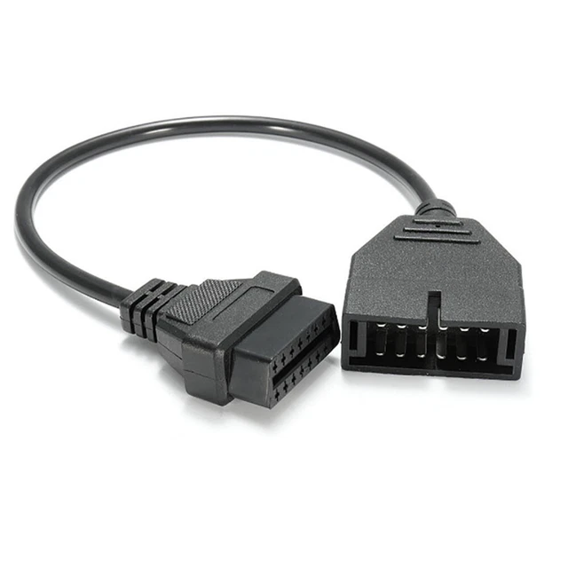Cavo adattatore convertitore 40 cm 12 pin OBD1 a 16 pin OBD2 per scanner diagnostico GM