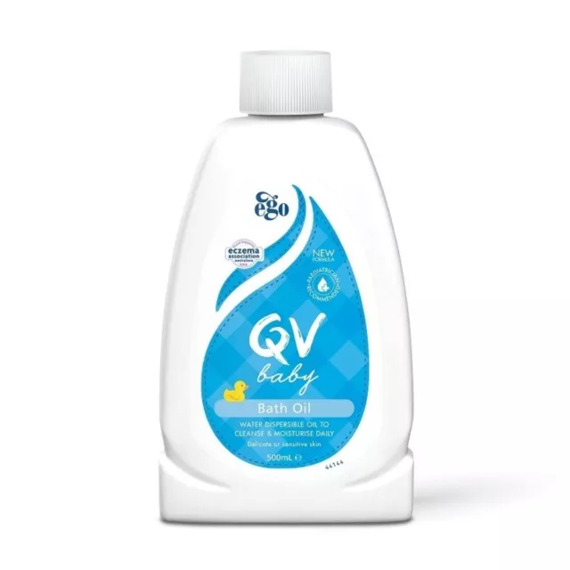 * Ego QV Baby Bath Oil 500mL Low Irritant Formula