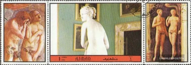 Ajman 2370A mit Zierfeld (kompl.Ausg.) gestempelt 1972 Akte