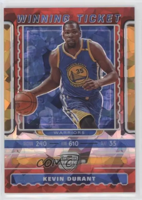 2019 Panini Contenders Optic Winning Tickets Red Cracked Ice Prizm Kevin Durant