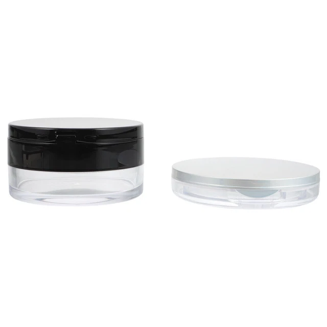 2 set contenitore in vetro per polvere per trucco polvere fai da te