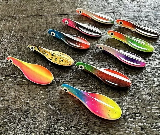 UV Durchlaufblinker Forellen Blinker Köder Japanblinker Trout inline Spoon Area