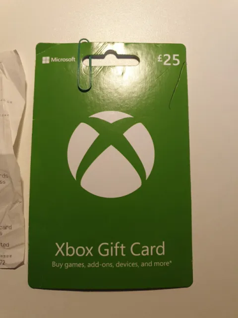 Xbox Vouchers / Xbox Gift Card- Value of £25.00