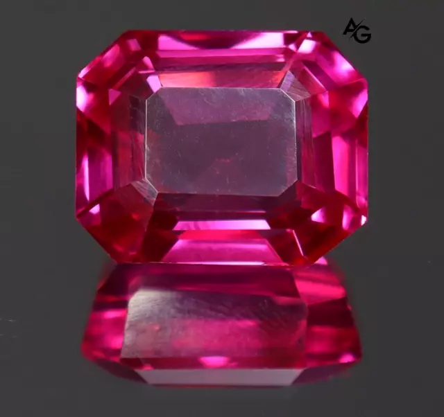 15.00 Ct Emerald Cut Loose Gemstone AAA+ Natural Pink Sapphire GIE Certified