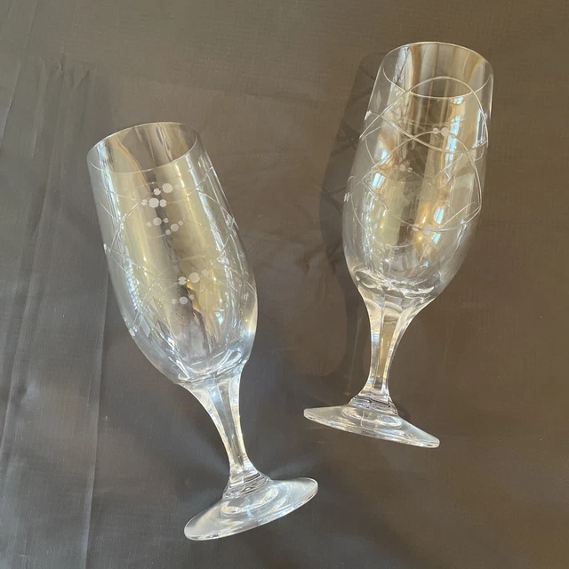Royal Doulton Precious Water Iced Tea Glasses 8” tall -  Set of 2 NWOT