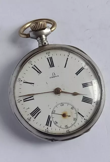 ANCIENNE MONTRE GOUSSET ARGENT OMEGA Grand prix Paris 1900 EUR 73