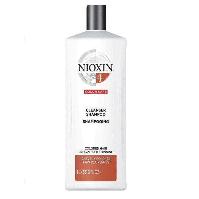 Nioxin System 4 Cleanser Fine Thinning Treated Hair 33.8 oz New Pack