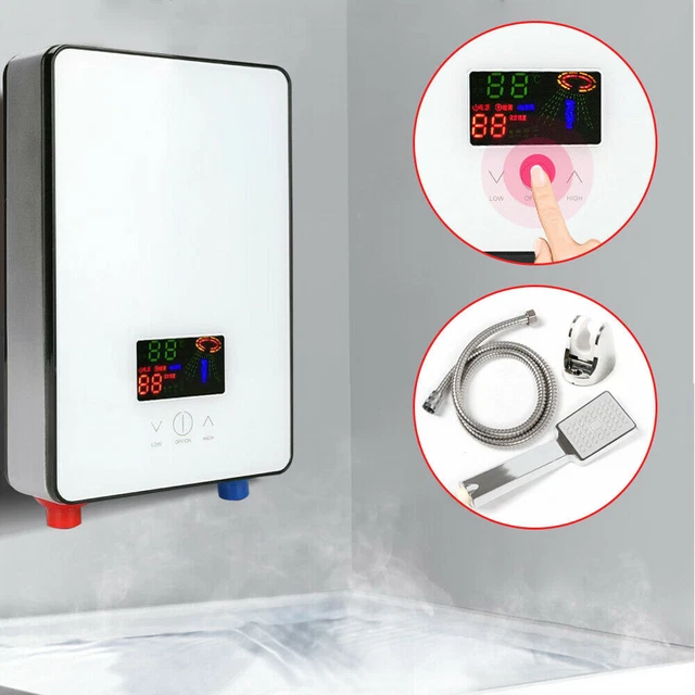 WHOLE HOUSE ELECTRIC Tankless Instant Water Heater with Shower Head