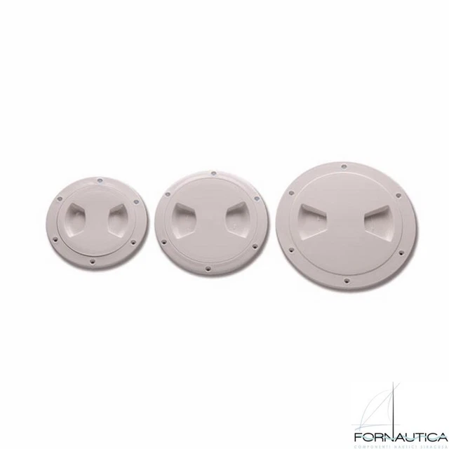 Tappo D'ispezione Stagno Con Chiusura A Rotazione Colore Bianco Ral 9003