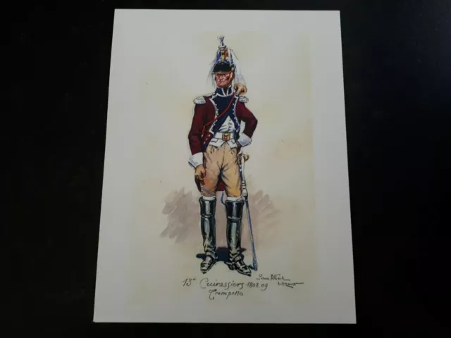 affiche : trompette du 13 ème régiment de Cuirassiers 1808