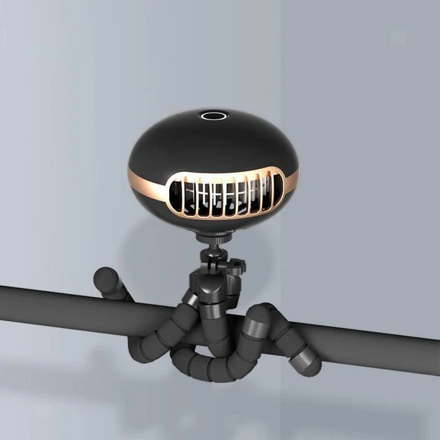 Ventilateur de poussette USB Clip en forme de pieuvre sur ventilateur portable