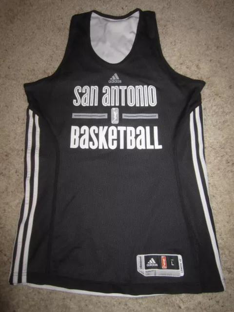 San Antonio Silver Stars #7 WNBA Adidas Basketball Practice Jersey LG