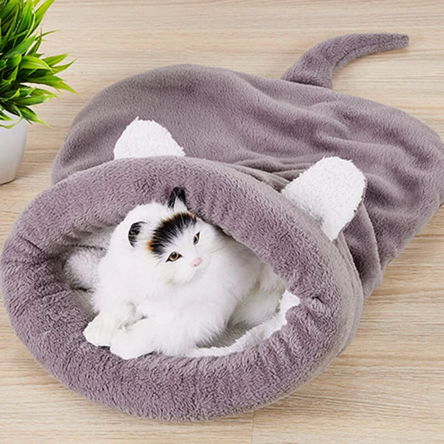 Pet Dog Cat Cave Pad Sleeping Bag Bed Mat Pat Warm Soft Puppy Fleece Nest House