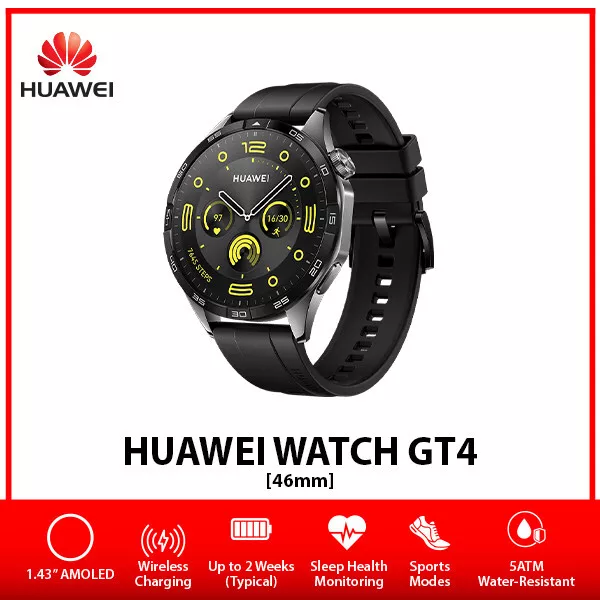 SMARTWATCH HUAWEI B19 GT4 46MM BLACK