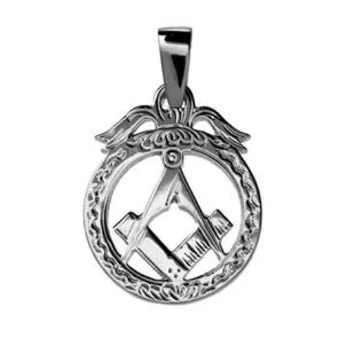 Masonic emblem in circle Pendant with Bail – LR450