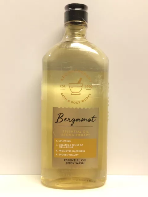BATH & BODY Works Aromatherapy BERGAMOT Essential Oil Body Wash 10oz ...
