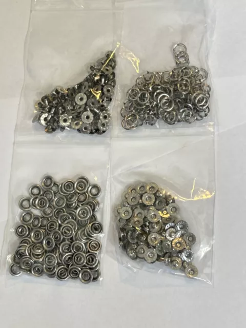 400 Scovill Gripper Snap Fasteners 100 Each Posts Prongs Studs & Sockets Free PH