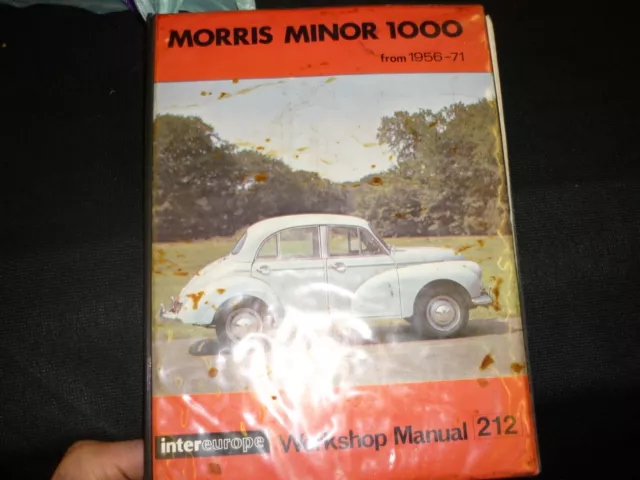 morris minor 1000 workshop manual 56-71 intereurope  212  freepost