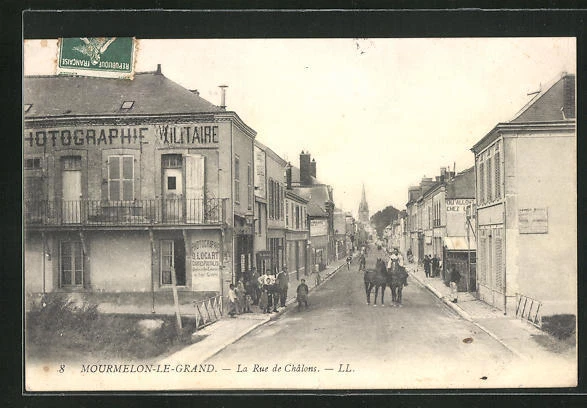 CPA Mourmelon-le-Grand, la Rue de Chalons 1908