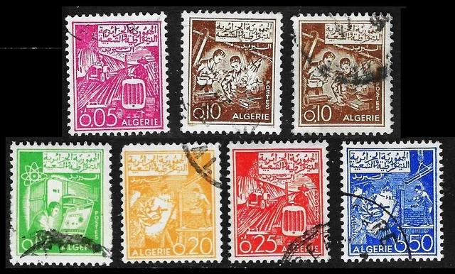 ALGERIEN 1964: Enwicklungsprojekte; aus Nr. 416 ... 424° (F085)