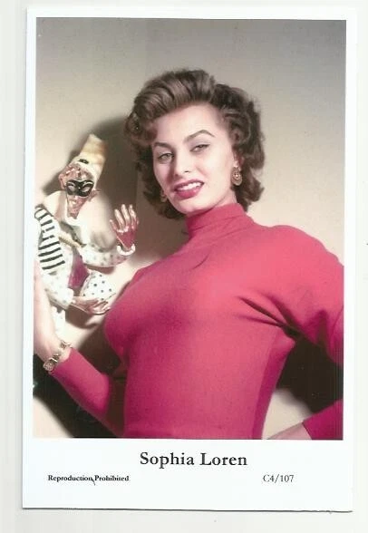 (B1) Sophia Loren Swiftsure Photo Postcard (C4/107) Filmstar Pin Up Glamor Girl