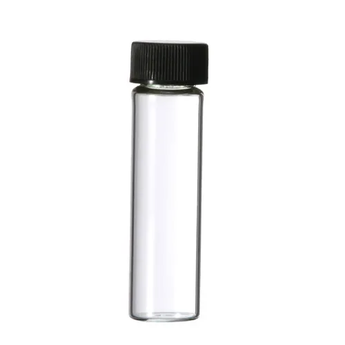 144 Pcs Clear 2 Dram Glass Vials [17mm X 60 mm] W/Caps