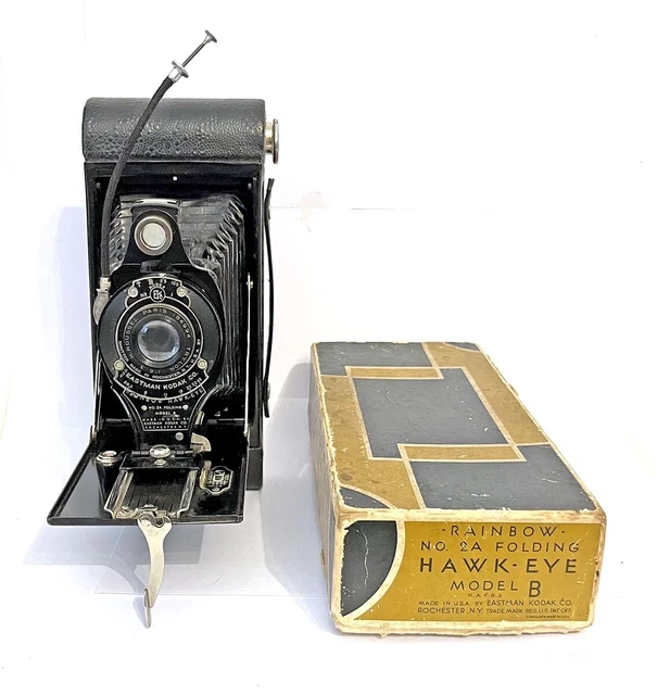 KODAK - RAINBOW -  N° 2A FOLDING HAWK - EYE MODEL B  K.A.F 63  + Boîte d'origine