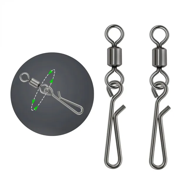 TSUNAMI STAINLESS STEEL Rolling Swivel With Tournament Snap $6.99