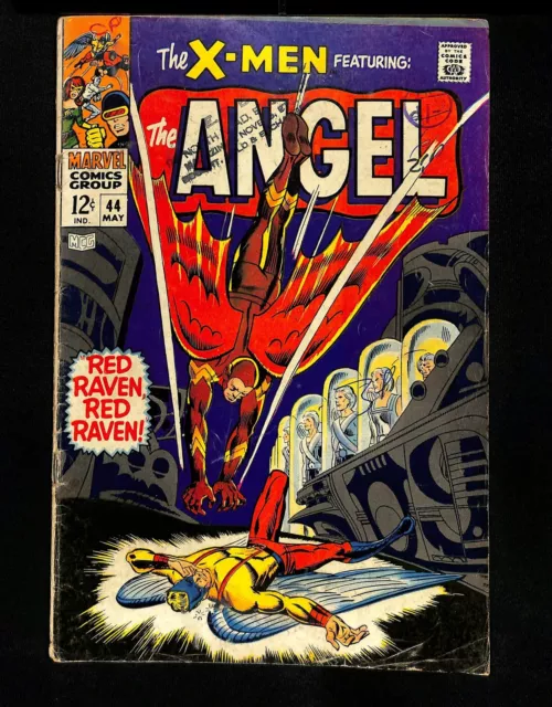 X-Men #44 1st Appearance Silver Age Red Raven! Angel! Marvel 1968